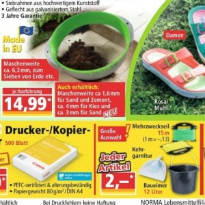 Zement bei Norma