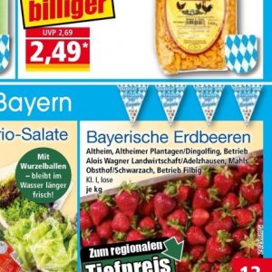 Erdbeeren bei Norma