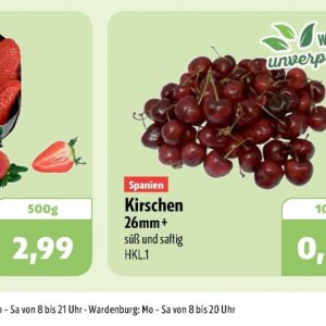 Kirschen bei Aktiv Irma