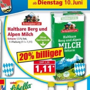 Milch bei Norma