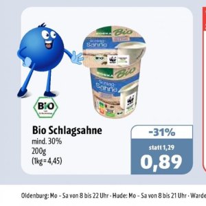 Schlagsahne bei Aktiv Irma