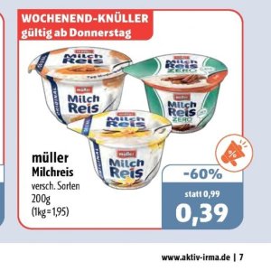 Reis bei Aktiv Irma