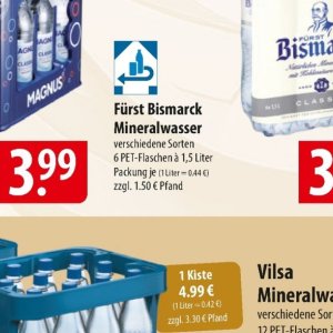 Mineralwasser bei Famila Nord Ost
