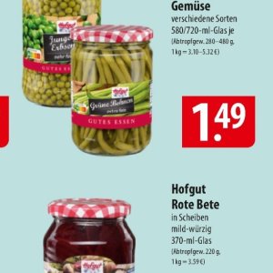 Bohnen bei Famila Nord Ost