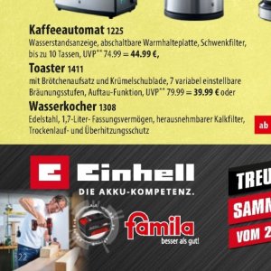 Wasserkocher bei Famila Nord Ost