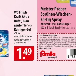 Gel bei Famila Nord Ost