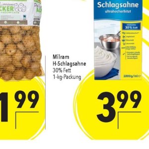 Schlagsahne bei Citti Markt