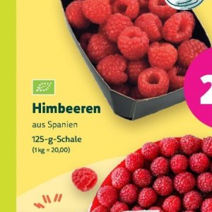 Himbeeren bei BioMarkt