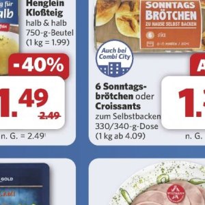 Croissants bei Combi