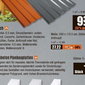 Auto Vordächer bei V-Baumarkt