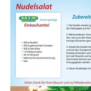 Nudeln bei Mix Markt
