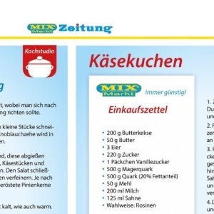 Käsekuchen bei Mix Markt