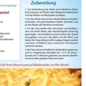 Teig bei Mix Markt