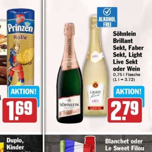 Sekt bei Hit