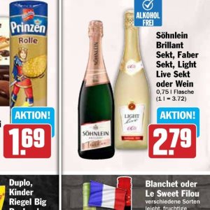 Sekt bei Hit