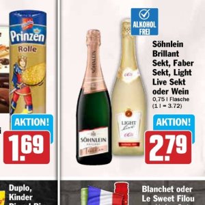 Sekt bei Hit
