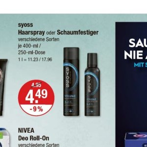 Schaumfestiger bei V-Markt
