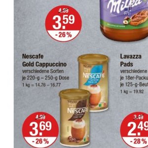 Cappuccino bei V-Markt
