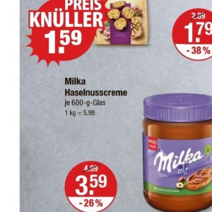 Haselnusscreme bei V-Markt