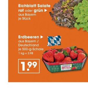 Erdbeeren bei V-Markt
