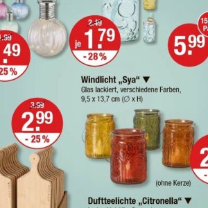 Glas bei V-Markt