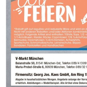 Kleider bei V-Markt