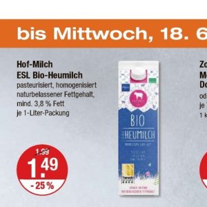 Milch bei V-Markt