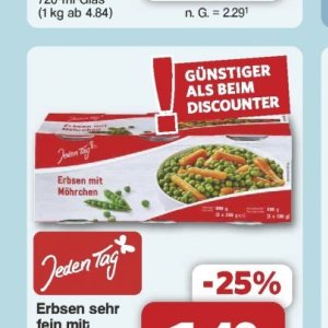 Erbsen bei Famila Nord West