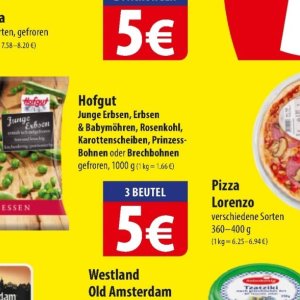 Erbsen bei Famila Nord Ost