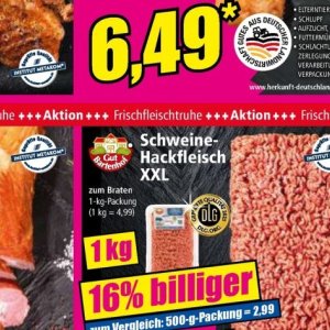Hackfleisch bei Norma