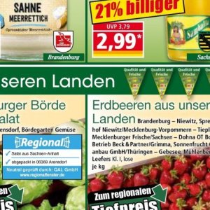 Erdbeeren bei Norma