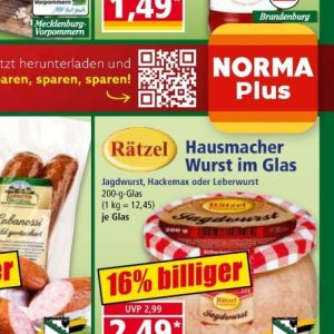 Wurst bei Norma