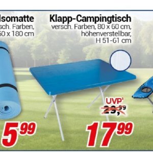 Campingtisch bei Centershop