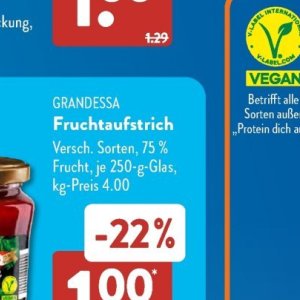 Glas bei Aldi SÜD