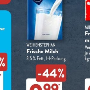 Milch bei Aldi SÜD
