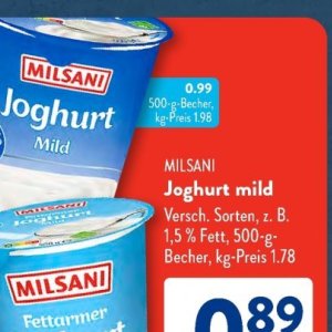 Joghurt bei Aldi SÜD