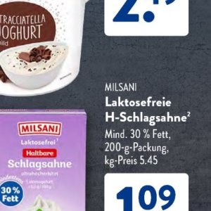 Schlagsahne bei Aldi SÜD