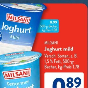 Joghurt bei Aldi SÜD