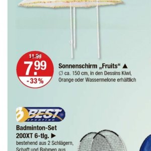 Sonnenschirm bei V-Markt