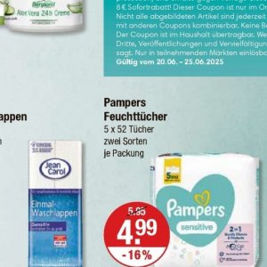 Feuchttücher bei V-Markt