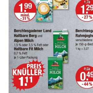 Milch bei V-Markt