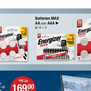 Batterien bei V-Markt