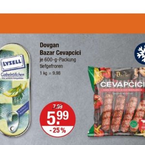 Cevapcici bei V-Markt