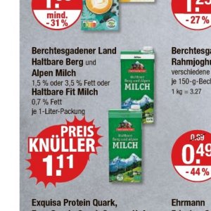 Milch bei V-Markt