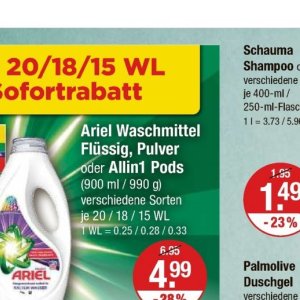 Waschmittel bei V-Markt