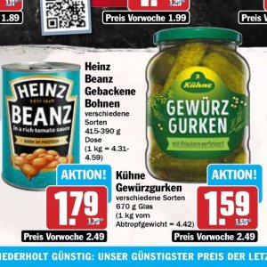 Bohnen bei Hit
