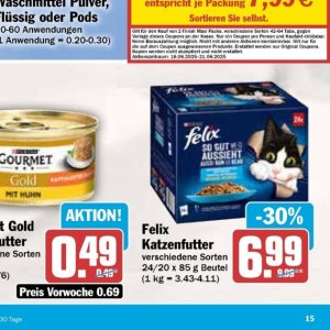 Katzenfutter bei AEZ