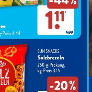 Snacks bei Aldi SÜD