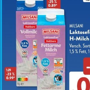 Milch bei Aldi SÜD