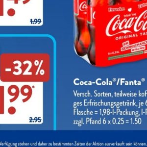 Coca-cola bei Aldi SÜD